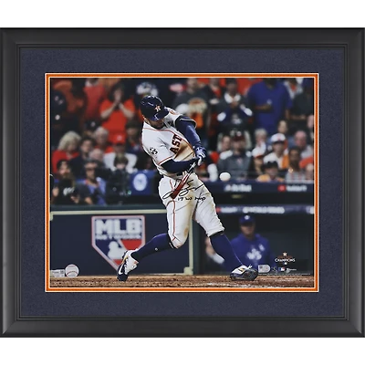 George Springer Houston Astros Autographed Framed 16" x 20"  2017 MLB World Series Champions Photograph with "17 WS MVP" Inscription