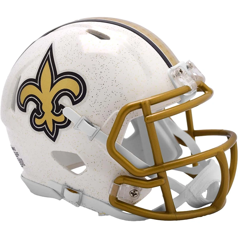 New Orleans Saints Riddell 2025 On-Field Alternate Speed Mini Helmet