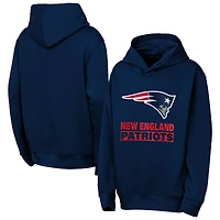 Youth Outerstuff  Navy New England Patriots Back to Basics Hoodie