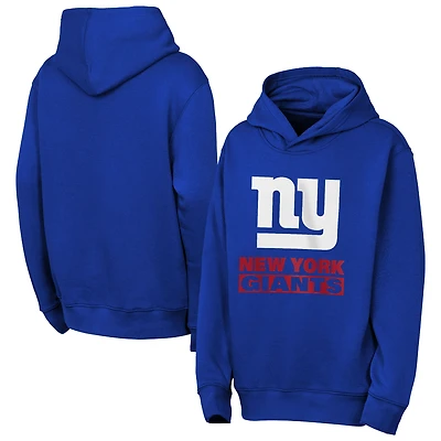 Youth Outerstuff Royal New York Giants Back to Basics Hoodie