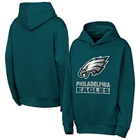 Youth Outerstuff  Midnight Green Philadelphia Eagles Back to Basics Hoodie