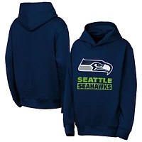 Youth Outerstuff  College Navy Seattle Seahawks Back to Basics Hoodie