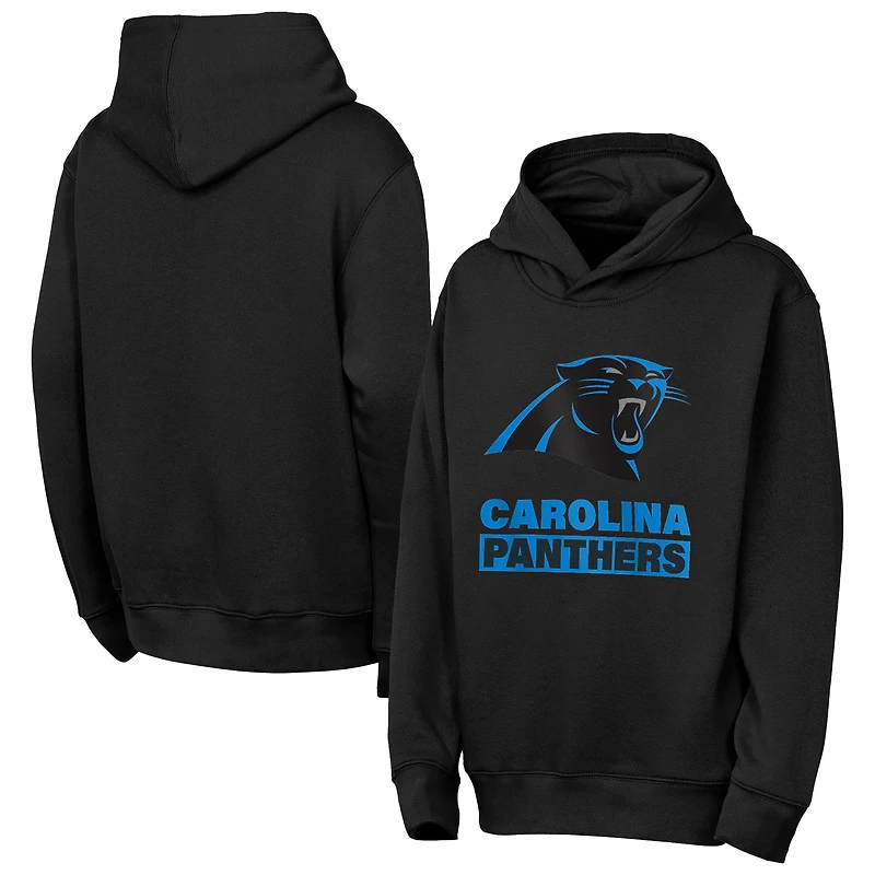 Youth Outerstuff Black Carolina Panthers Back to Basics Hoodie