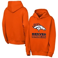 Youth Outerstuff  Orange Denver Broncos Back to Basics Hoodie