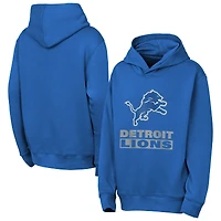 Youth Outerstuff  Blue Detroit Lions Back to Basics Hoodie