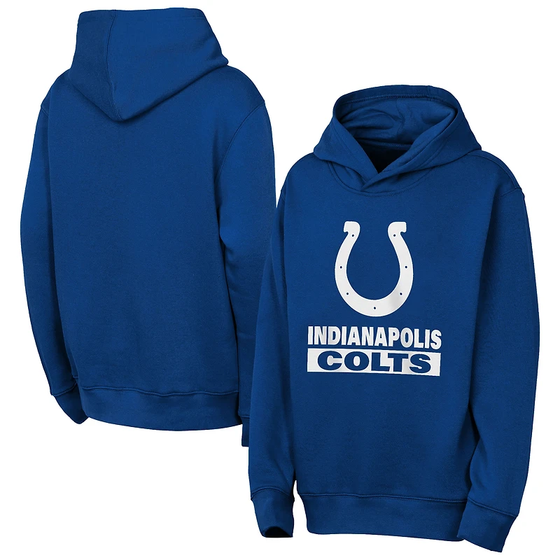 Youth Outerstuff  Royal Indianapolis Colts Back to Basics Hoodie