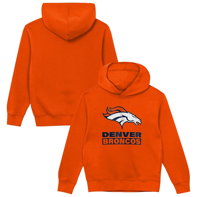 Toddler Outerstuff  Orange Denver Broncos Back to Basics Hoodie
