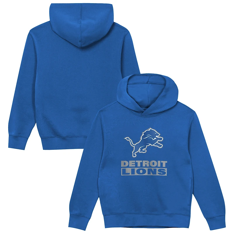 Toddler Outerstuff Blue Detroit Lions Back to Basics Hoodie