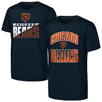 Youth Outerstuff  Navy Chicago Bears Never Quit 2-Pack T-Shirt Set
