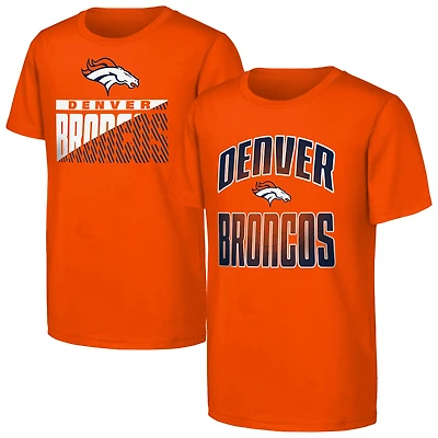 Youth Outerstuff  Orange Denver Broncos Never Quit 2-Pack T-Shirt Set