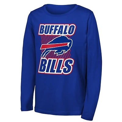 Youth Outerstuff Royal Buffalo Bills Never Settle Long Sleeve T-Shirt
