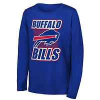 Youth Outerstuff Royal Buffalo Bills Never Settle Long Sleeve T-Shirt