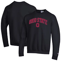 Men's Champion  Black Ohio State Buckeyes Arch Over Logo Pullover Sweatshirt