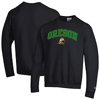 Men's Champion  Black Oregon Ducks Arch Over Logo Pullover Sweatshirt