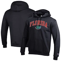 Men's Champion  Black Florida Gators Arched Logo Fleece Pullover Hoodie