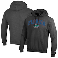 Men's Champion  Charcoal Florida Gators Arched Logo Fleece Pullover Hoodie