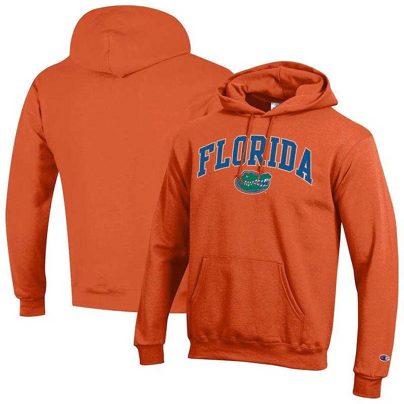 Men's Champion  Orange Florida Gators Arch Over Logo Pullover Hoodie