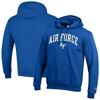 Men's Champion  Royal Air Force Falcons Arch Over Logo Pullover Hoodie