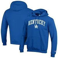 Men's Champion  Royal Kentucky Wildcats Arch Over Logo Pullover Hoodie