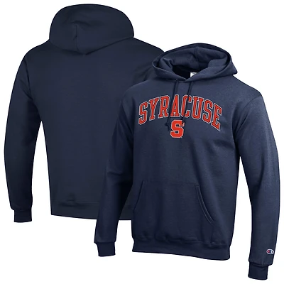 Men's Champion Navy Syracuse Orange Arch Over Logo Pullover Hoodie