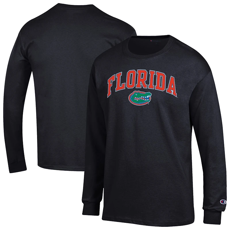 Men's Champion Black Florida Gators Arch Over Logo Long Sleeve T-Shirt