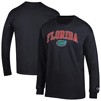 Men's Champion  Black Florida Gators Arch Over Logo Long Sleeve T-Shirt