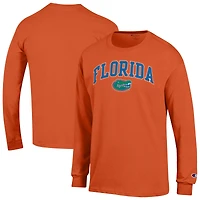 Men's Champion  Orange Florida Gators Arch Over Logo Long Sleeve T-Shirt
