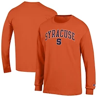 Men's Champion  Orange Syracuse Orange Arch Over Logo Long Sleeve T-Shirt
