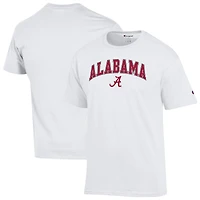 Men's Champion  White Alabama Crimson Tide Arched Logo T-Shirt