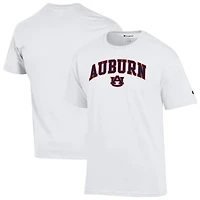 Men's Champion  White Auburn Tigers Arched Logo T-Shirt