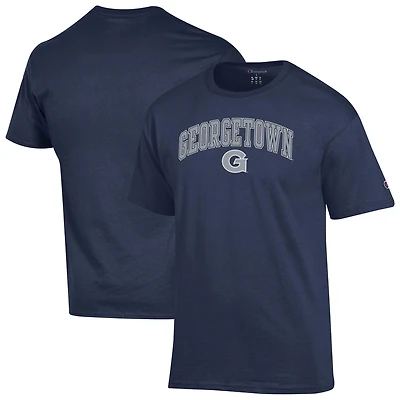 Men's Champion  Navy Georgetown Hoyas Arch Over Logo T-Shirt