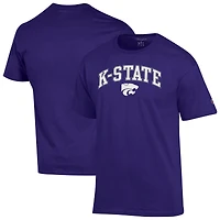 Men's Champion  Purple Kansas State Wildcats Arch Over Logo T-Shirt