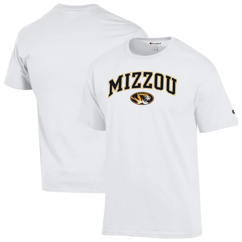Men's Champion White Missouri Tigers Arched Logo T-Shirt