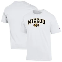 Men's Champion  White Missouri Tigers Arched Logo T-Shirt