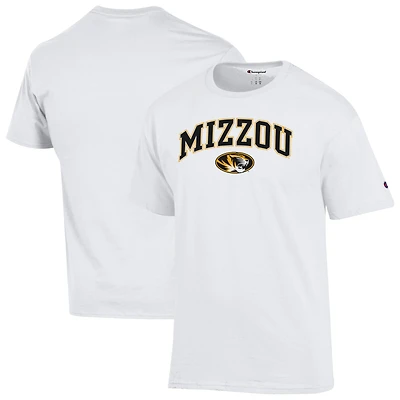 Men's Champion  White Missouri Tigers Arched Logo T-Shirt