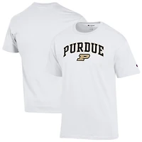Men's Champion  White Purdue Boilermakers Arch Over Logo T-Shirt
