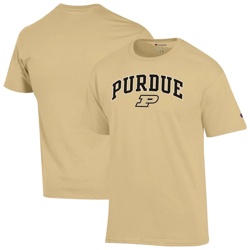 Men's Champion Gold Purdue Boilermakers Arch Over Logo T-Shirt