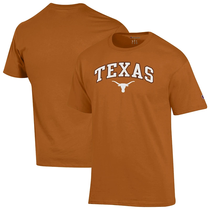 Men's Champion Texas Orange Texas Longhorns Arch Over Logo T-Shirt