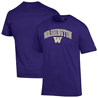 Men's Champion  Purple Washington Huskies Arch Over Logo T-Shirt