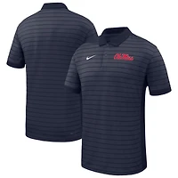 Men's Nike Navy Ole Miss Rebels 2025 Early Season Coaches Sideline Victory Stripe Performance Polo