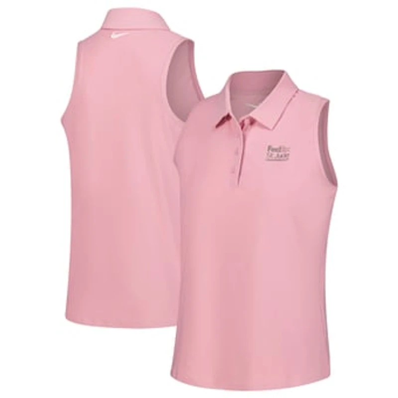Women's Nike  Pink FedEx St. Jude Championship Performance Victory Sleeveless Polo