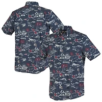 Men's Reyn Spooner Navy New England Patriots Kekai Performance Button-Down Shirt