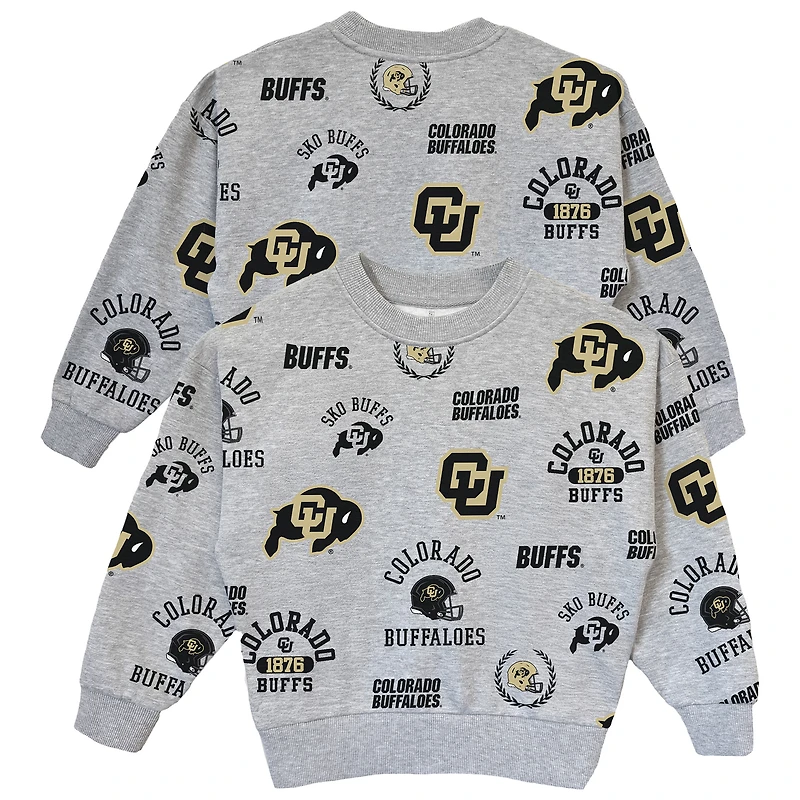 Women's Gameday Couture  Gray Colorado Buffaloes Always On Repeat Pullover Sweatshirt