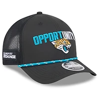 Men's New Era Black Jacksonville Jaguars 2025 Inspire Change 9FORTY M-Crown Adjustable Hat
