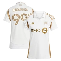 Women's adidas Denis Bouanga White LAFC 2025 Secondary Replica Player Jersey