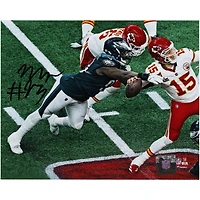 Milton Williams Philadelphia Eagles Autographed Super Bowl LIX Champions 8" x 10" Sack Photograph