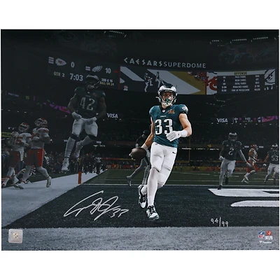 Cooper DeJean Philadelphia Eagles Autographed Super Bowl LIX Champions 16" x 20" Pick 6 Photograph - Limited Edition of 99