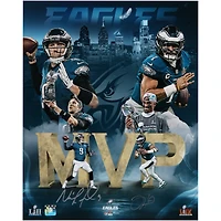 Jalen Hurts & Nick Foles Philadelphia Eagles Autographed 16" x 20" Super Bowl MVPs Photograph