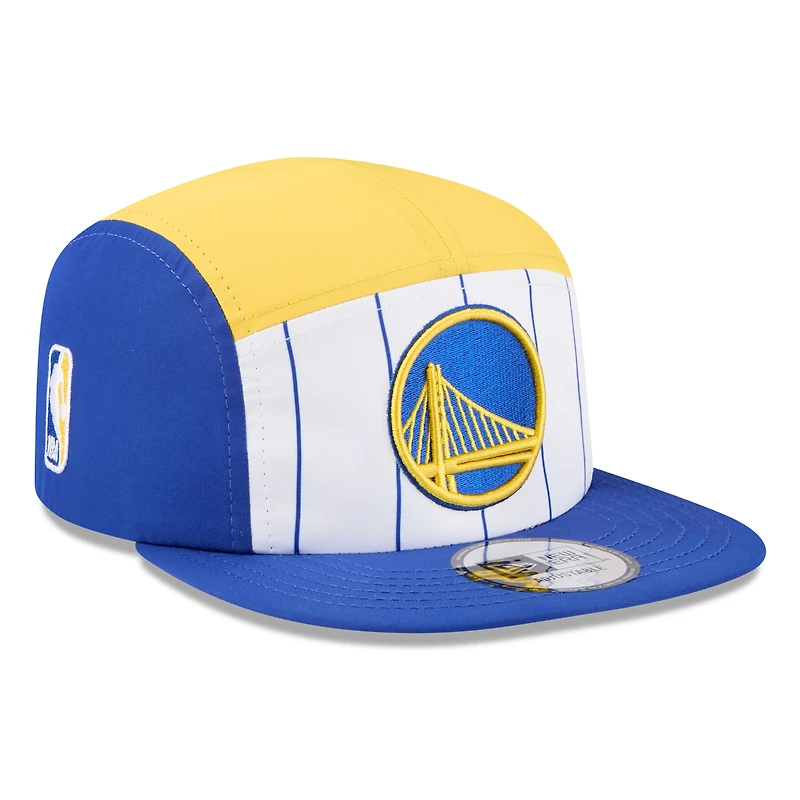 Men's New Era  White/Royal Golden State Warriors 2025 NBA Tip Off Camper Adjustable Hat