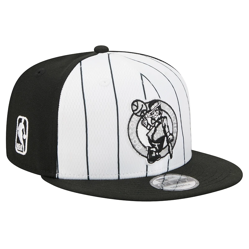 Men's New Era White Boston Celtics 2025 NBA Tip Off 9FIFTY Snapback Hat
